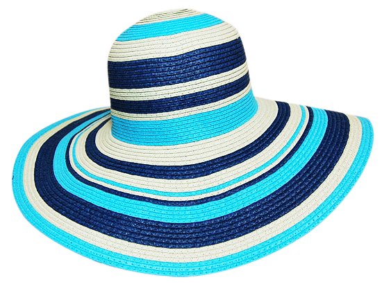 colorful sun hats